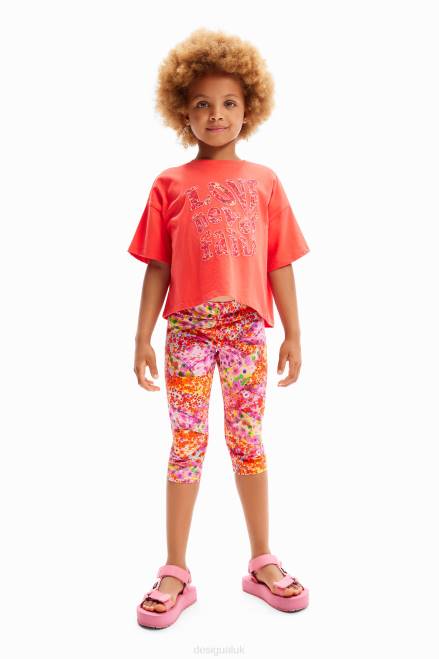 Floral capri leggings Desigual Girl 2ZPR1749 Clothing