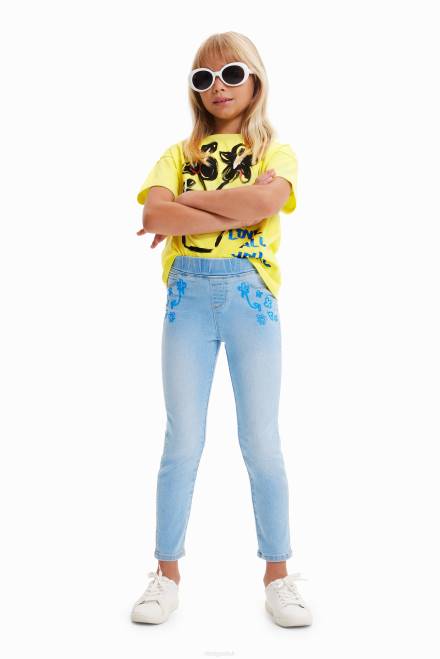 Glitter jeggings Desigual Girl 2ZPR1780 Clothing