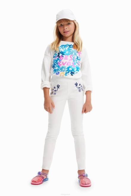 Glitter jeggings Desigual Girl 2ZPR1797 Clothing