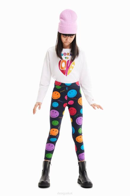 Long Smiley leggings Desigual Girl 2ZPR1706 Clothing