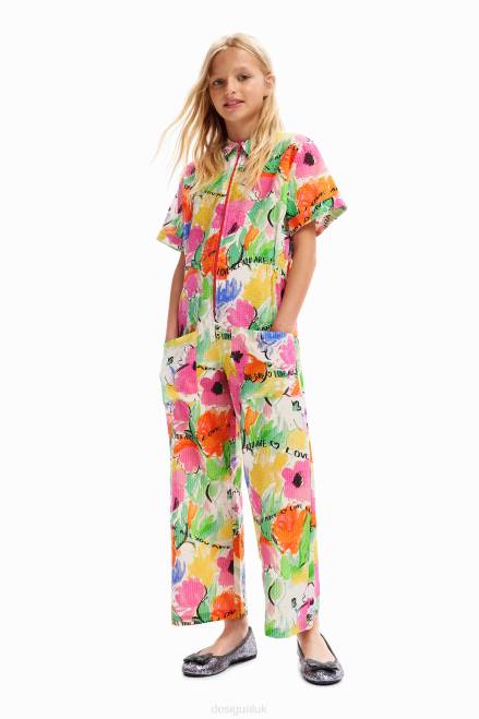 Long floral jumpsuit Desigual Girl 2ZPR1761 Clothing