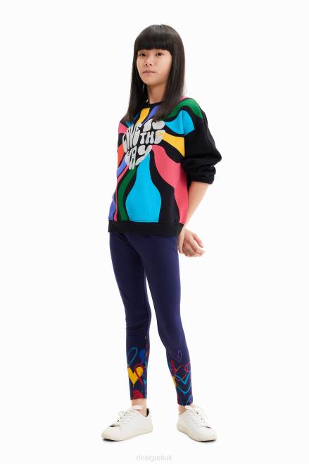 Long heart leggings Desigual Girl 2ZPR1705 Clothing