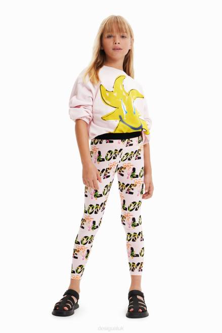 Love flower leggings Desigual Girl 2ZPR1733 Clothing
