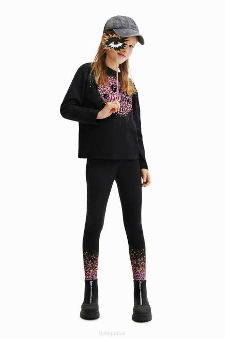 Slim splatter leggings Desigual Girl 2ZPR1889 Clothing
