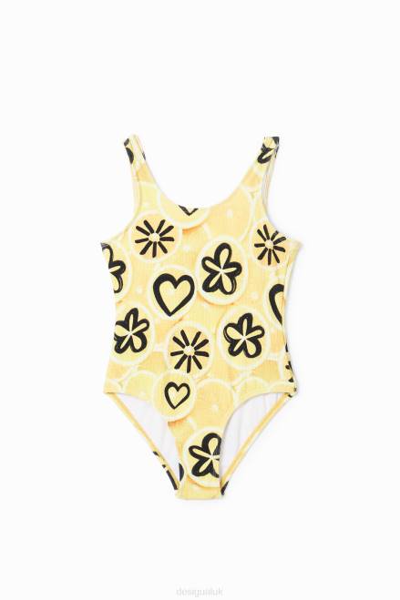 Arty printed swimsuit Desigual Girl 2ZPR1822 Clothing
