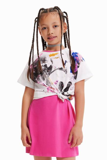 Disney's Mickey Mouse splatter T-shirt Desigual Girl 2ZPR1146 Clothing
