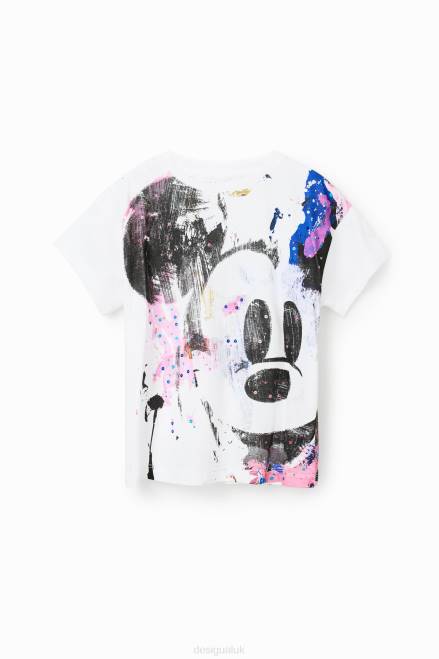 Disney\'s Mickey Mouse splatter T-shirt Desigual Girl 2ZPR1146 Clothing
