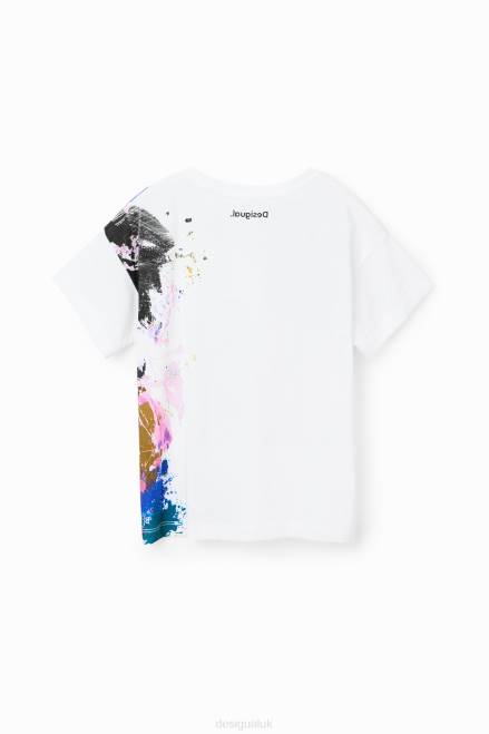 Disney\'s Mickey Mouse splatter T-shirt Desigual Girl 2ZPR1146 Clothing