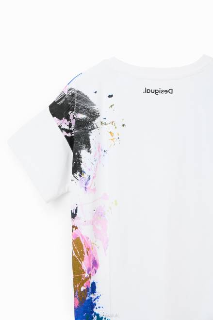 Disney\'s Mickey Mouse splatter T-shirt Desigual Girl 2ZPR1146 Clothing