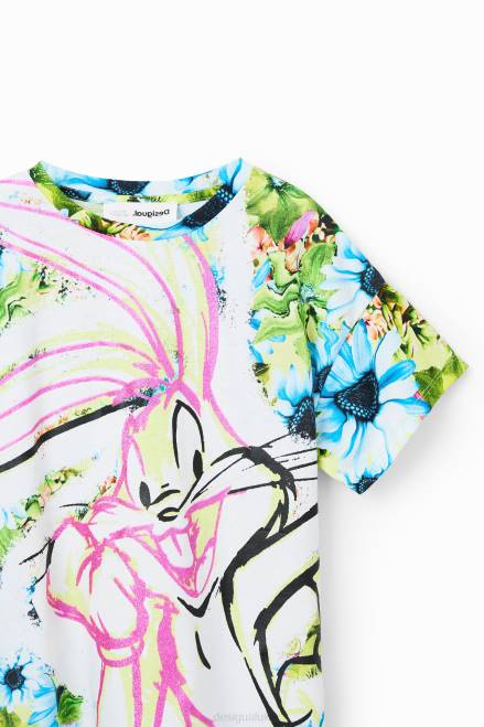 Floral Bugs Bunny T-shirt Desigual Girl 2ZPR1763 Clothing