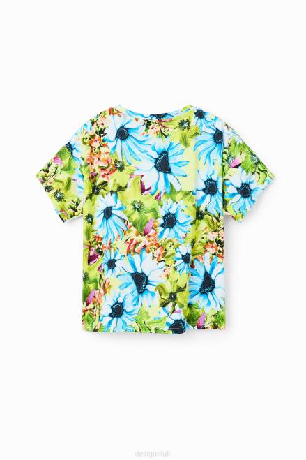 Floral Bugs Bunny T-shirt Desigual Girl 2ZPR1763 Clothing