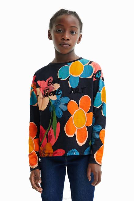 Floral print T-shirt Desigual Girl 2ZPR1837 Clothing