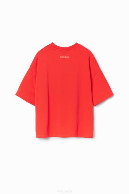 Oversize message T-shirt Desigual Girl 2ZPR1704 Clothing
