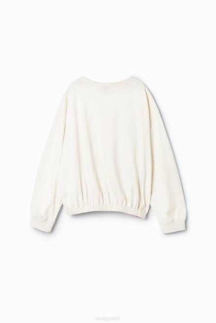 Puff-sleeve floral T-shirt Desigual Girl 2ZPR1723 Clothing