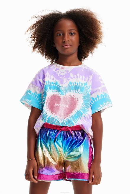 Short-sleeve tie-dye T-shirt Desigual Girl 2ZPR1812 Clothing