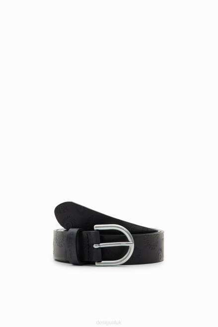 Geometric leather belt Desigual Women 2ZPR1426 Accessory