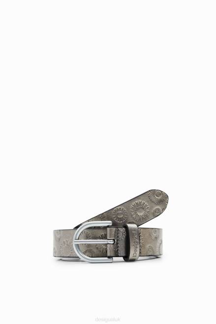 Metallic geometric belt Desigual Women 2ZPR1425 Accessory