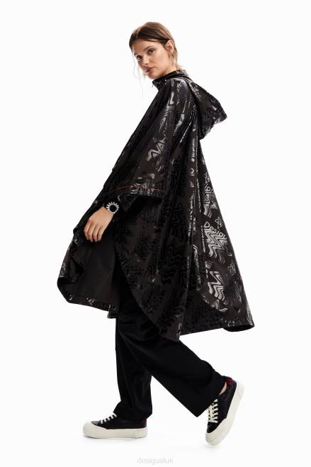 Logo hooded raincoat Desigual Women 2ZPR1439 Accessory