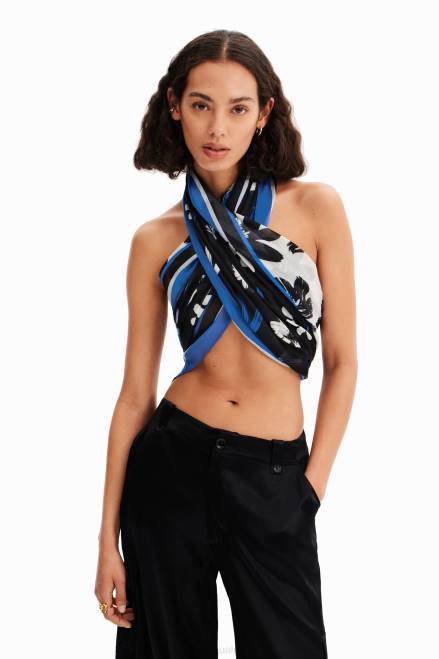 Arty rectangular floral foulard Desigual Women 2ZPR423 Accessory