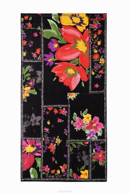 Floral patchwork rectangular foulard Desigual Women 2ZPR1444 Accessory