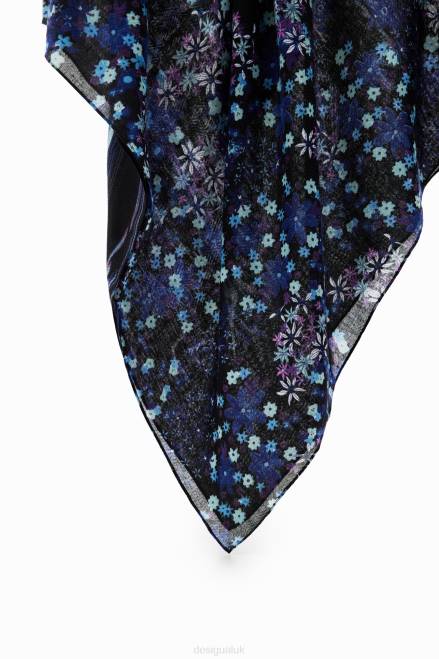 Floral rectangular foulard Desigual Women 2ZPR1419 Accessory