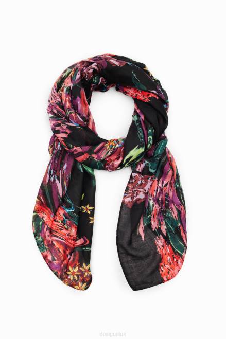 Floral rectangular foulard Desigual Women 2ZPR1427 Accessory