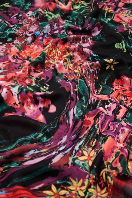 Floral rectangular foulard Desigual Women 2ZPR1427 Accessory