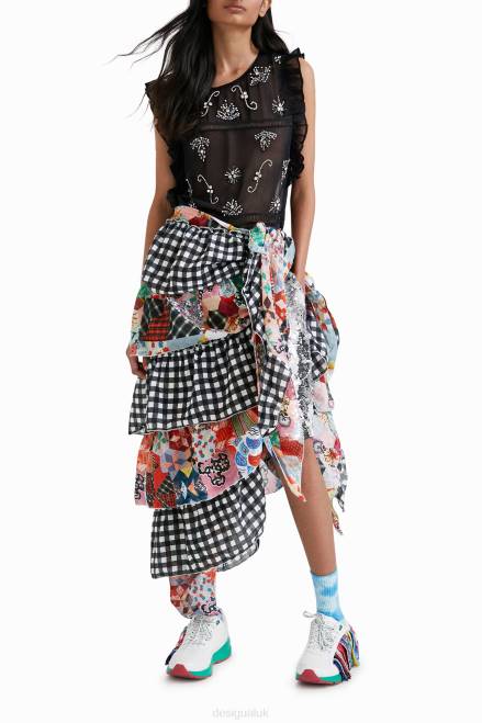 Johnson Hartig patchwork ruffle pareo Desigual Women 2ZPR1410 Accessory