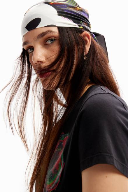 Mickey Mouse square scarf Desigual Women 2ZPR1407 Accessory