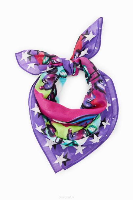 Mickey Mouse square scarf Desigual Women 2ZPR1408 Accessory