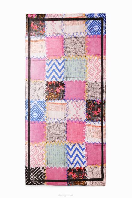 Patchwork rectangular foulard Desigual Women 2ZPR1435 Accessory