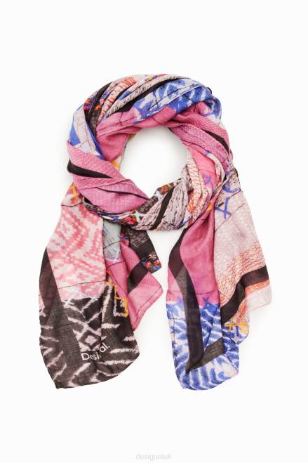 Patchwork rectangular foulard Desigual Women 2ZPR1435 Accessory