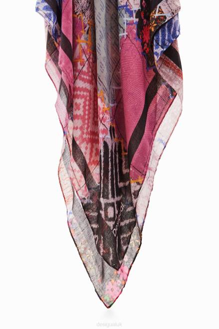 Patchwork rectangular foulard Desigual Women 2ZPR1435 Accessory
