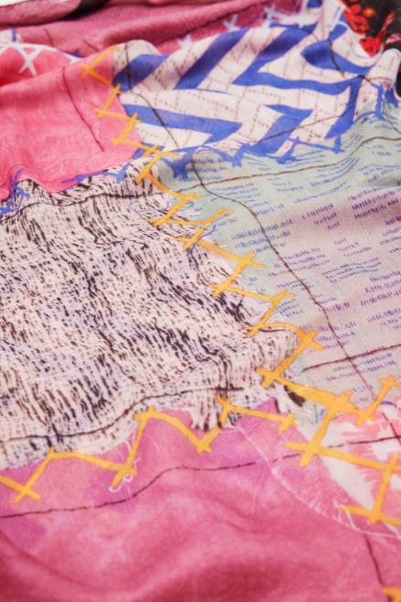 Patchwork rectangular foulard Desigual Women 2ZPR1435 Accessory