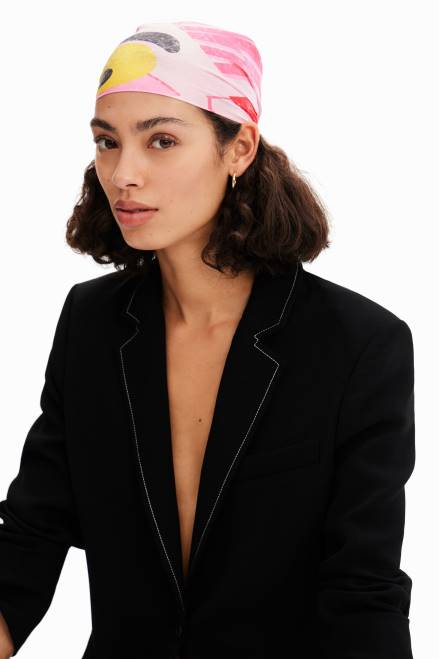 Pink Panther square scarf Desigual Women 2ZPR494 Accessory