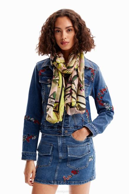 Rectangular floral foulard Desigual Women 2ZPR1411 Accessory