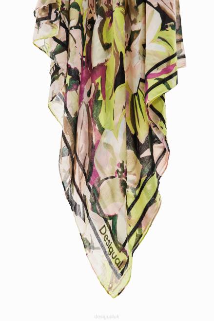 Rectangular floral foulard Desigual Women 2ZPR1411 Accessory