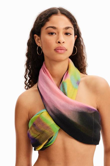 Rectangular pleated tie-dye foulard Desigual Women 2ZPR334 Accessory