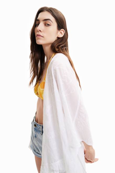 Short embroidered kaftan Desigual Women 2ZPR452 Accessory