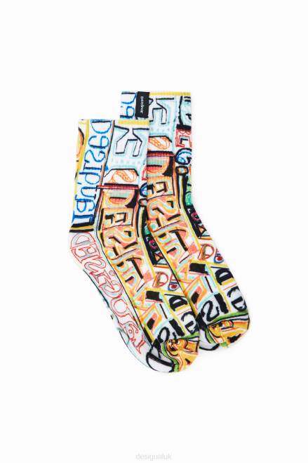 Arty logo socks Desigual Women 2ZPR382 Accessory