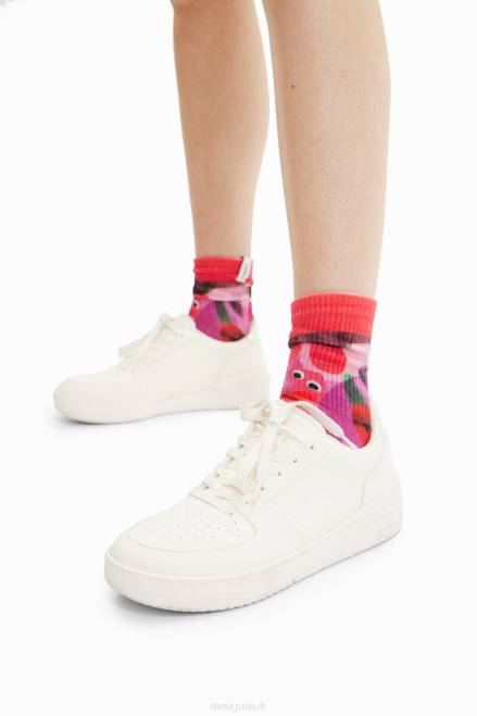 M. Christian Lacroix lips socks Desigual Women 2ZPR315 Accessory