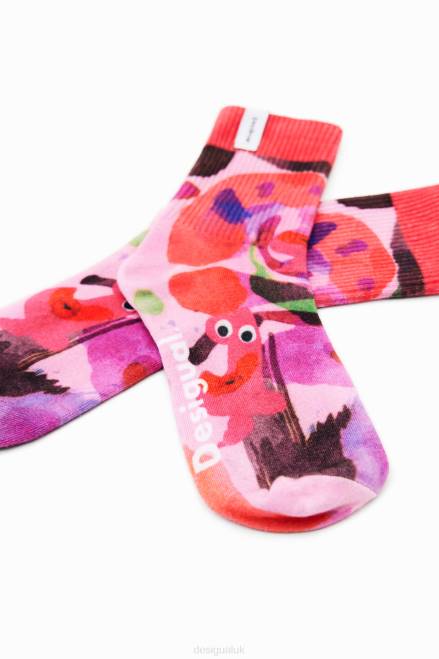 M. Christian Lacroix lips socks Desigual Women 2ZPR315 Accessory
