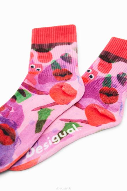 M. Christian Lacroix lips socks Desigual Women 2ZPR315 Accessory