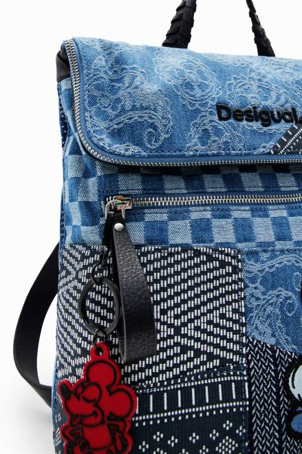 Midsize denim Mickey Mouse backpack Desigual Women 2ZPR1284 Accessory