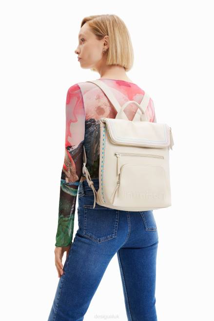 Midsize embroidered-flap backpack Desigual Women 2ZPR1357 Accessory
