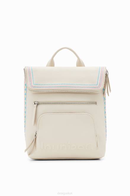 Midsize embroidered-flap backpack Desigual Women 2ZPR1357 Accessory