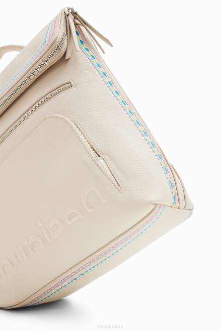 Midsize embroidered-flap backpack Desigual Women 2ZPR1357 Accessory