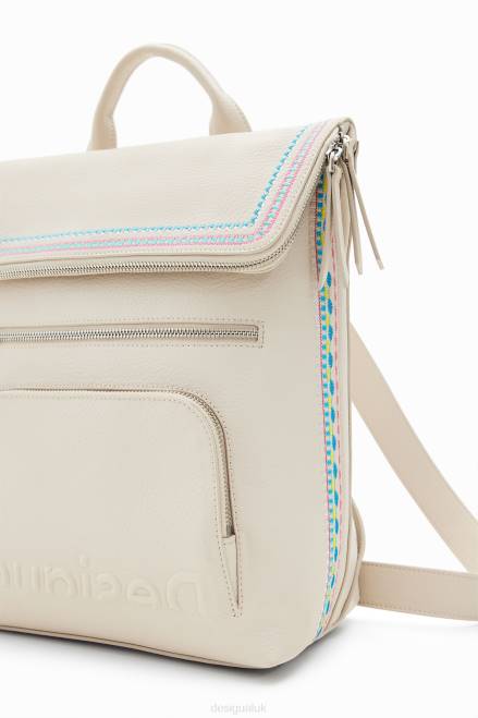 Midsize embroidered-flap backpack Desigual Women 2ZPR1357 Accessory