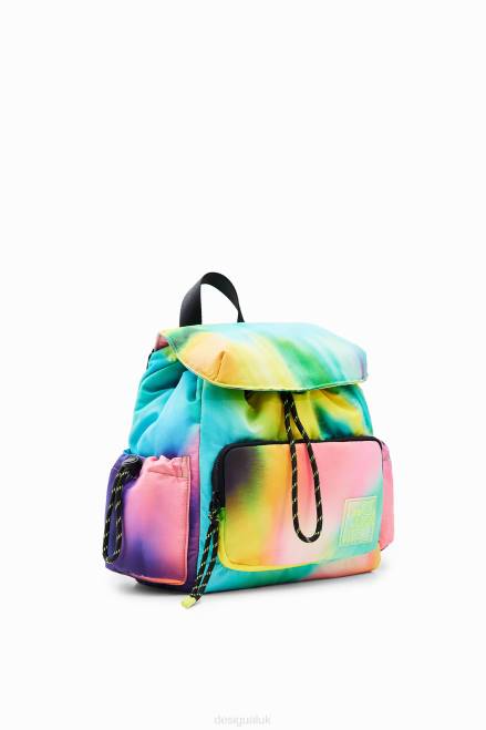 Midsize nylon tie-dye backpack Desigual Women 2ZPR721 Accessory