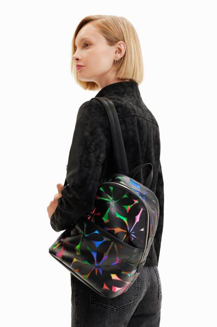 Small backpack with die-cut flowers Desigual Women 2ZPR1209 Accessory